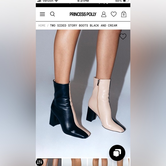 Princess Polly Shoes - Princess Polly 2 Sided Bootie- worn once